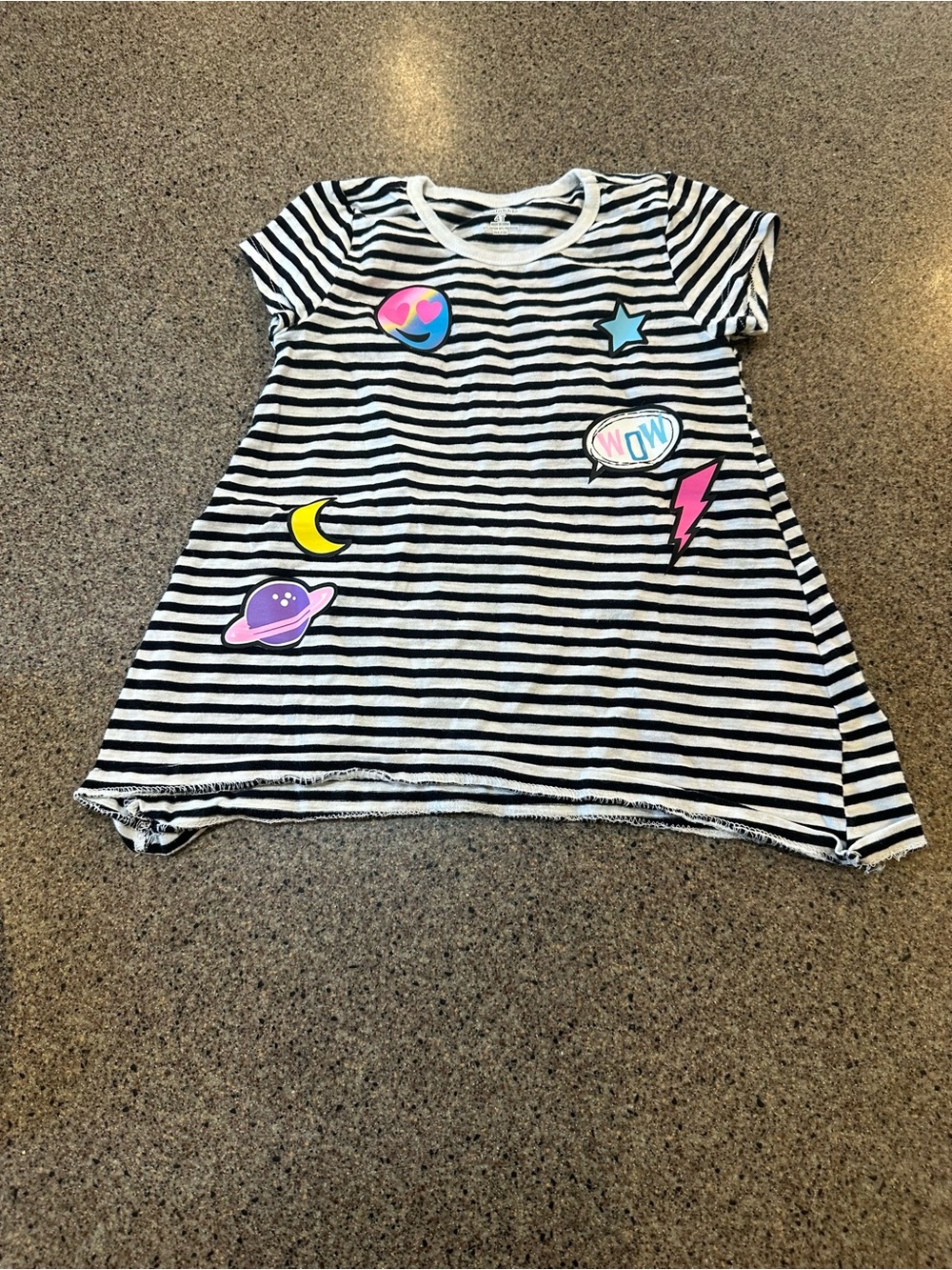 Koala Kids Black & White Striped Tee